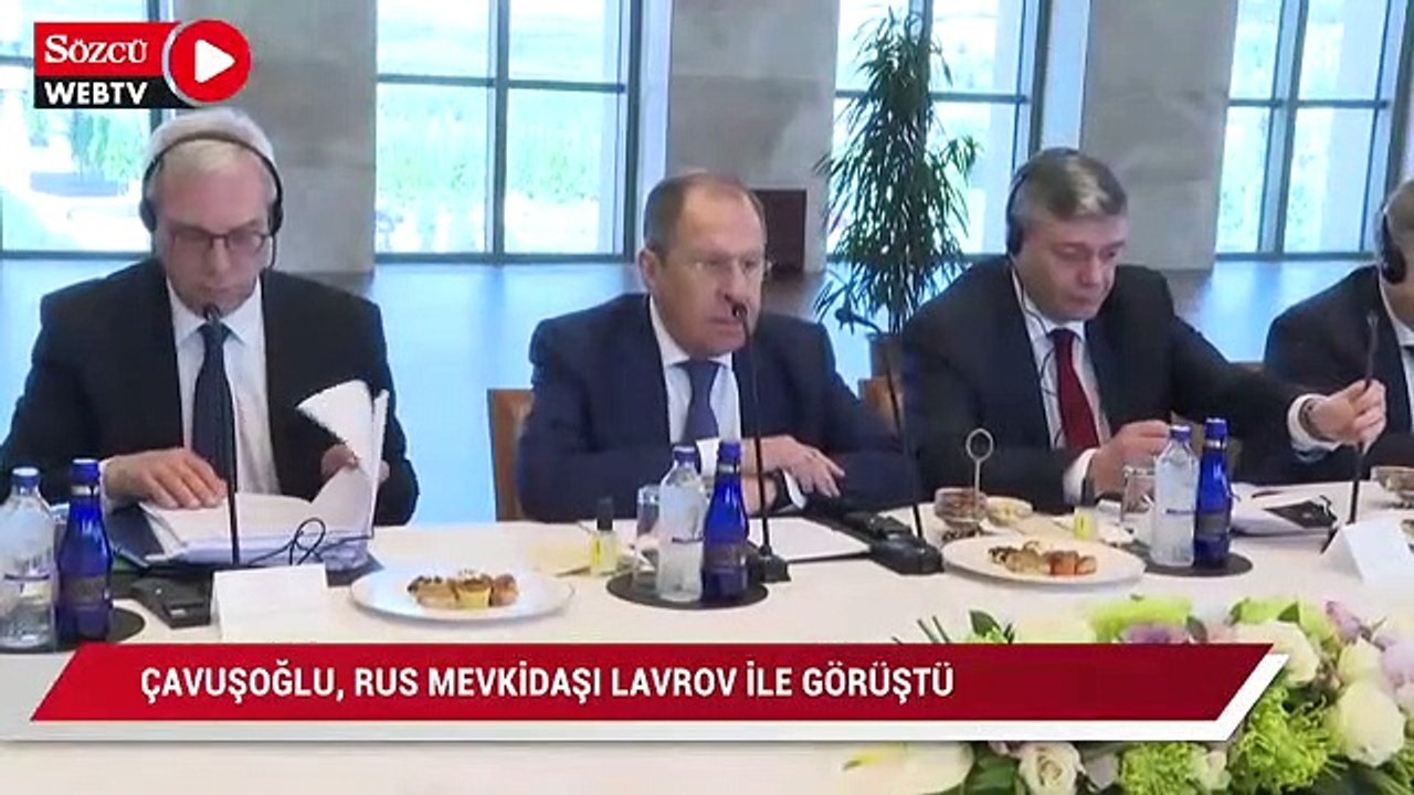 Dışişleri Bakanı Çavuşoğlu, Rus mevkidaşı Lavrov ile görüştü