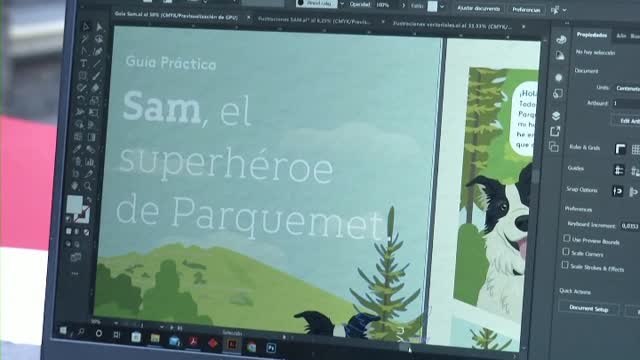 Sam, un perro convertido en superhéroe junto a su dueño en un parque de Chile por recoger basura