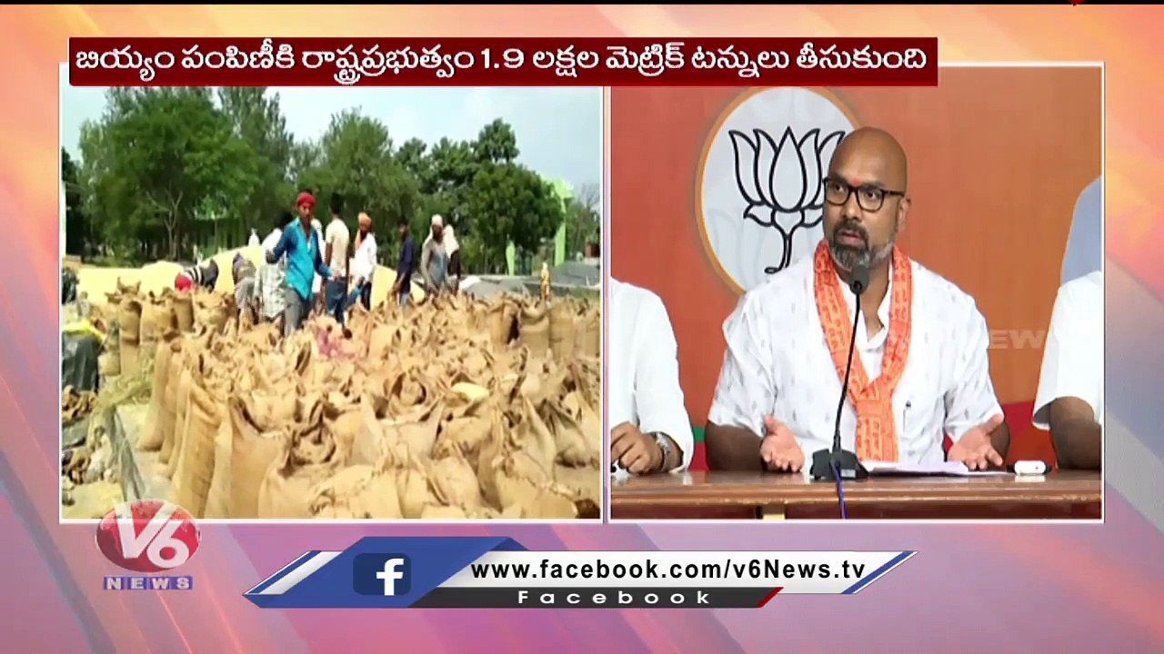 BJP MP  Dharmapuri Arvind Comments KCR Over Paddy Purchase _ V6 News