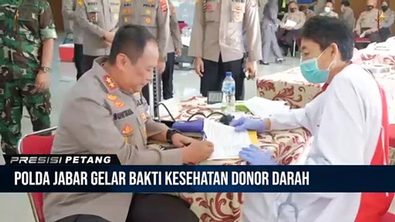 Polda Jawa Barat Menggelar Bakti Kesehatan Donor Darah dalam Rangka Hari Bhayangkara Ke- 76