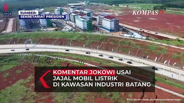 Komentar Jokowi Usai Jajal Mobil Listrik di Kawasan Industri Batang