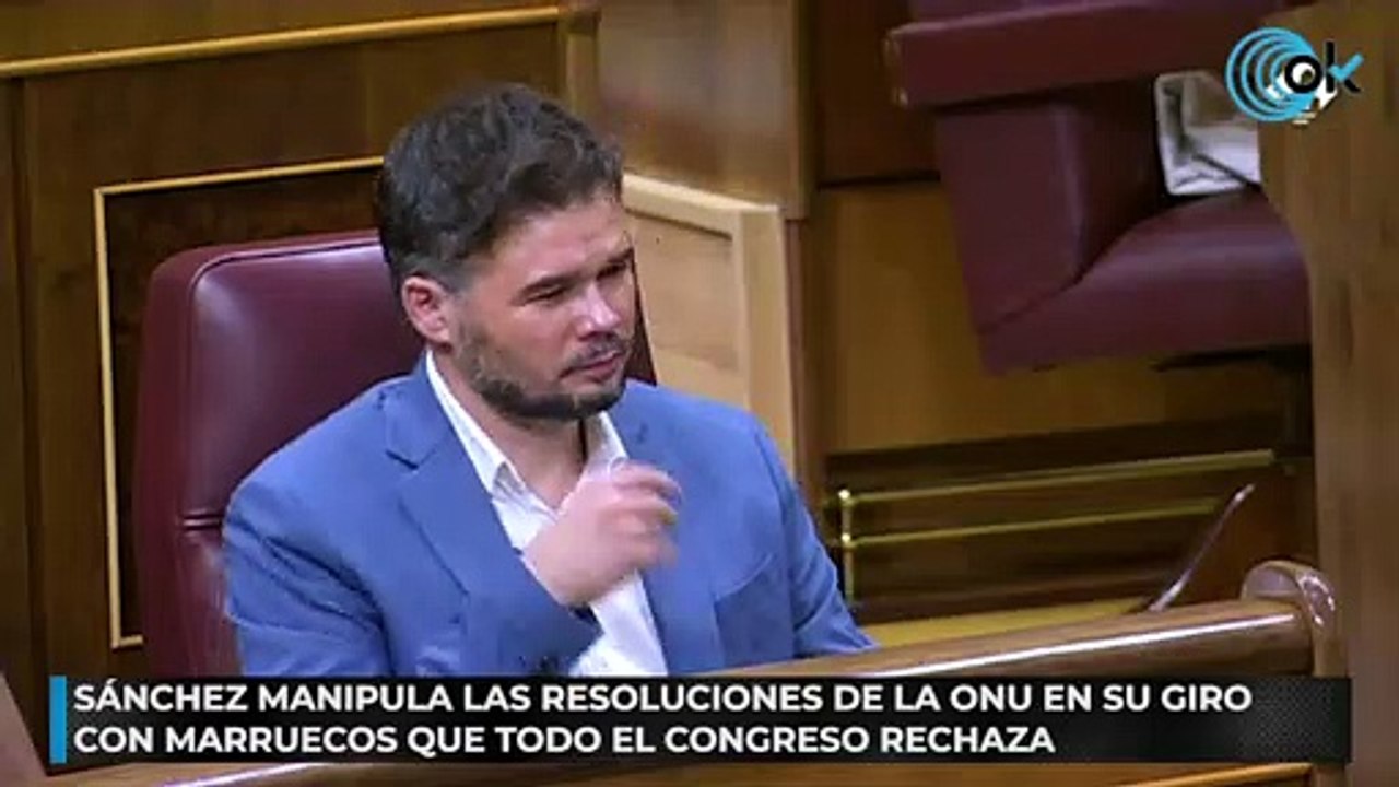 Sánchez manipula las resoluciones de la ONU en su giro con Marruecos que todo el Congreso rechaza