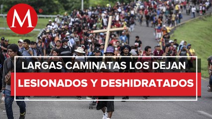 Octava caravana migrante se detiene en Chiapas ante posible acuerdo con el INM