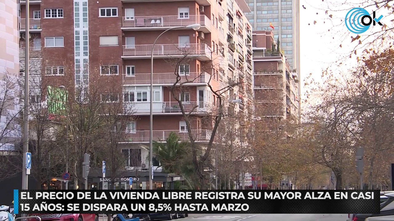 El precio de la vivienda libre registra su mayor alza en casi 15 años: se dispara un 8,5% hasta marzo