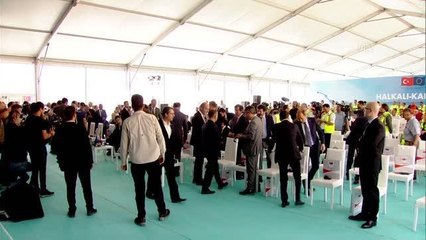 Halkalı-Kapıkule Demiryolu Hattı ray kaynak töreni - Drone