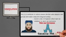 Virilization - male pattern hair growth in Female