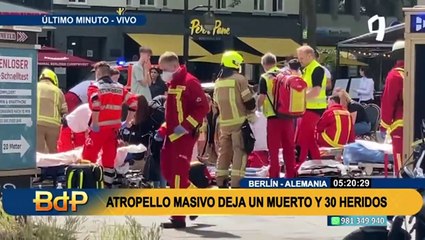 Alemania: Atropello masivo deja un muerto y 30 heridos
