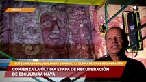 Comienza la última etapa de recuperación de escultura maya