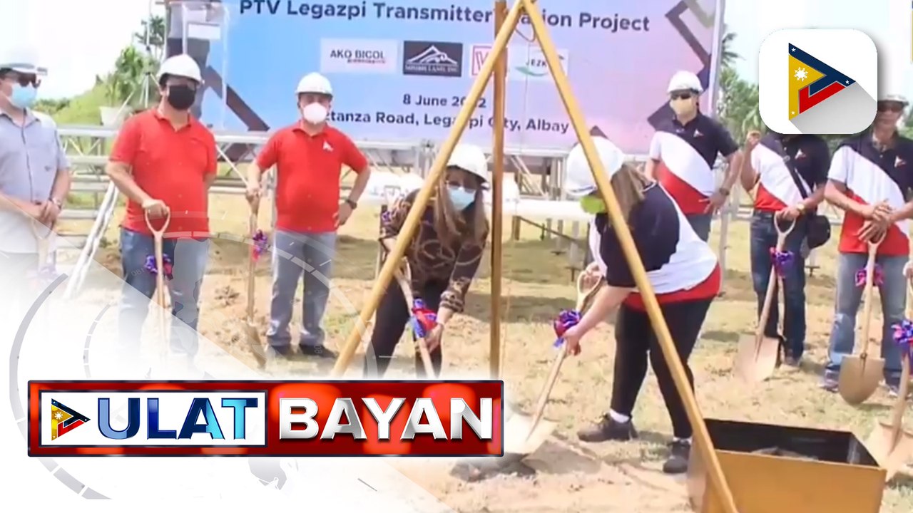 Groundbreaking ceremony sa transmitter station ng PTV sa Legazpi City, isinagawa