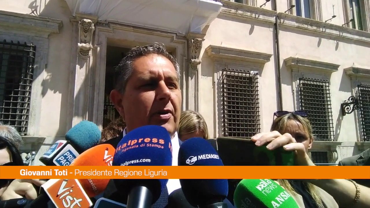 Pnrr, Toti "Firmato progetto bandiera importante per Liguria"