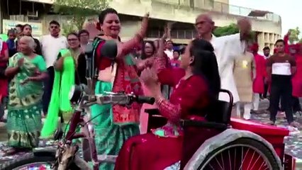 Couples with disabilities marry at mass wedding in India