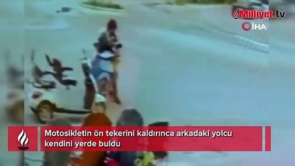 Gençlerin akrobatik hayalleri suya böyle düştü