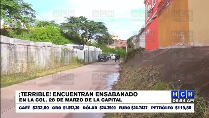 ¡Dantesco! Ensabanado dejan cadáver de una persona en la capitalina col. de marzo