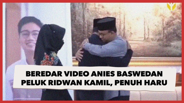 Beredar Video Anies Baswedan saat Peluk Ridwan Kamil, Penuh Haru