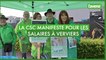 La CSC manifeste contre la loi sur les salaires à Verviers