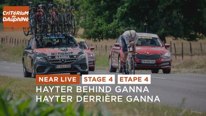 #Dauphiné 2022 - Étape 4 / Stage 4 - Near Live - Hayter behind Ganna / Hayter derrière Ganna