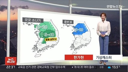 [생활날씨] 내일 아침 중부 비·낮 곳곳 소나기…더위 주춤