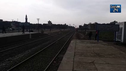 42DN Karakoram Express Passing 113UP Ghouri Express at Safdarabad Railway Station