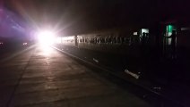 Pakistan Railway 44DN Shah Hussain Express Fastest Passing at Safdarabad Railway Station