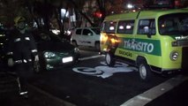 Acidente envolvendo cinco veículos é registrado no Bairro Batel, em Curitiba