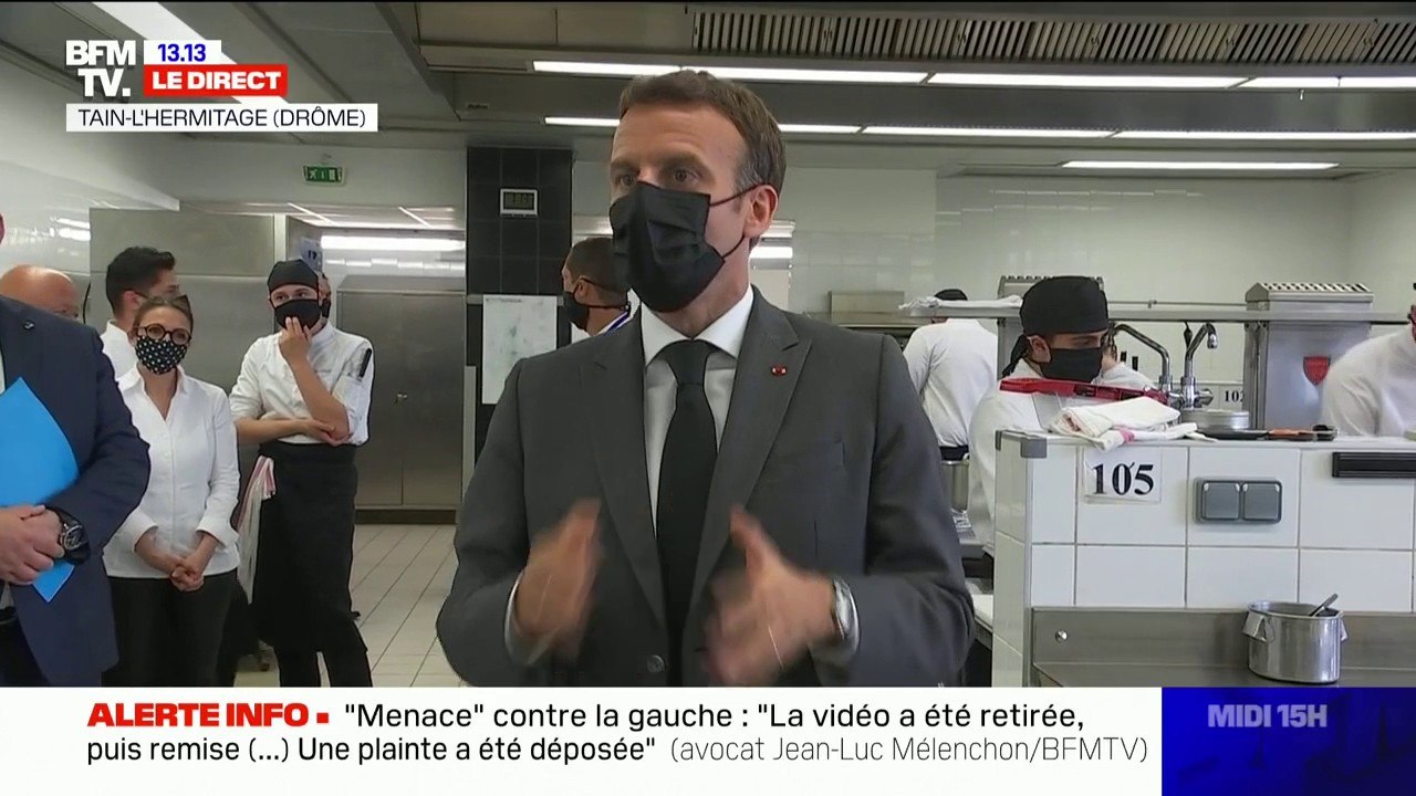 Emmanuel Macron: "Nous avons, dans le secteur de la restauration, environ 110 000 offres d'emploi qui sont à pouvoir"