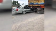 ANKARA OTOMOBİL TIR'A ÇARPTI TAHİR ÖLDÜ, ANNE VE BABASI YARALANDI