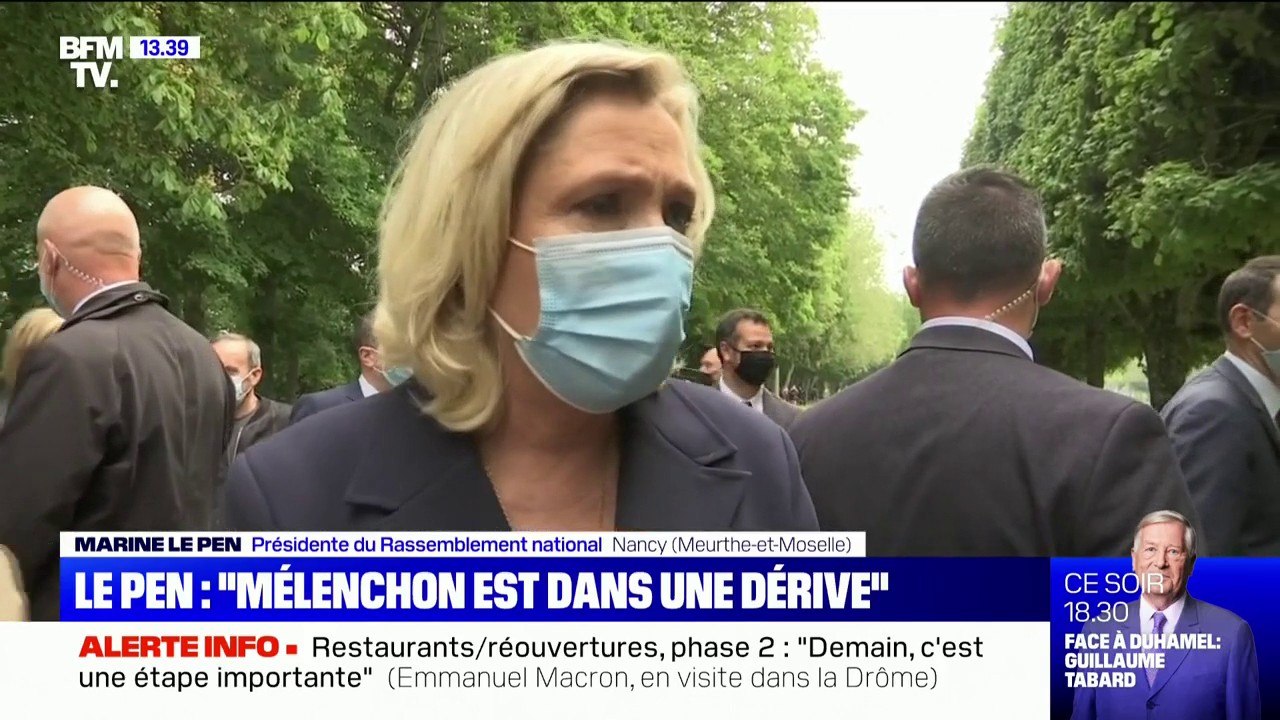 Marine Le Pen: "Jean-Luc Mélenchon est dans une dérive"