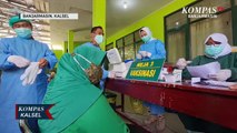 Serbuan Vaksinasi, Ratusan Anggota Keluarga TNI dari Kodim 1007/Banjarmasin Divaksin Covid-19