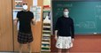 Des enseignants espagnols viennent à l'école en jupe, après l'exclusion d'un garçon qui en portait une