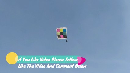 Colorful Boxes kite making and flying