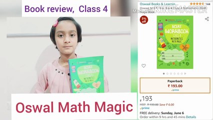 Amazon kids book review/Oswal  NCERT  Math Magic Class  4