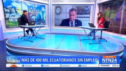NTN24 habló con el ministro de Trabajo de Ecuador sobre las demandas sociales que debe atender Lasso