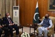 Son dakika haberi... TBMM Başkanı Şentop, Pakistan Cumhurbaşkanı Alvi tarafından kabul edildi