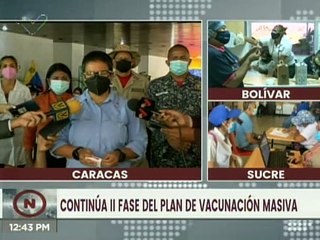 Caracas | Plan de Vacunación Masiva contra la COVID-19 inmuniza cerca de 6 mil personas