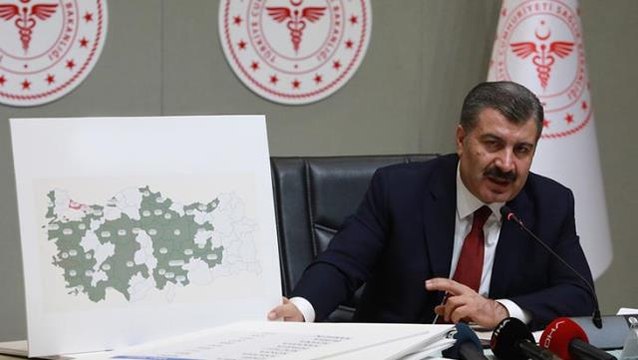 Son Dakika: Sağlık Bakanı Koca, illere göre haftalık vaka haritasını paylaştı! İstanbul'daki düşüş sürüyor