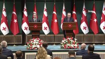 Cumhurbaşkanı Erdoğan, Gürcistan Başbakanı Garibashvili ile ortak basın toplantısı düzenledi