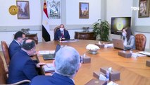 الرئيس عبد الفتاح السيسي يجتمع برئيس مجلس الوزراء وعددًا من الوزراء