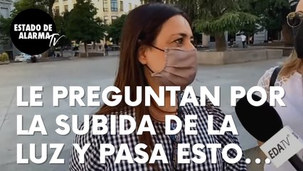 Preguntan a esta mujer por la subida del precio de la luz y pasa esto: “Les voy a dar yo un consejo”