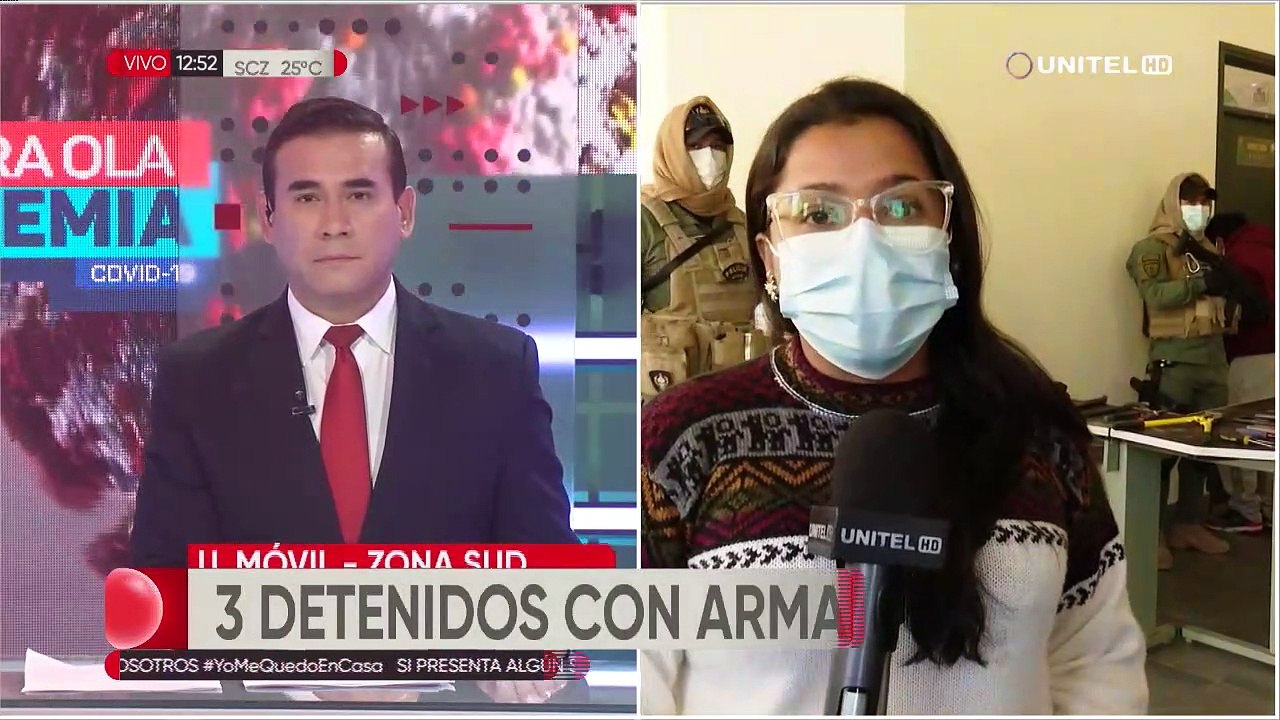 Tres personas son aprehendidas por tenencia ilegal de armas de fuego en Cochabamba