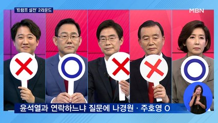 이준석 vs 나경원 '트럼프 설전' 2라운드…MBN 토론 신경전 팽팽