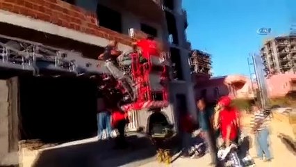 Güvenlik filesi hayat kurtardı!