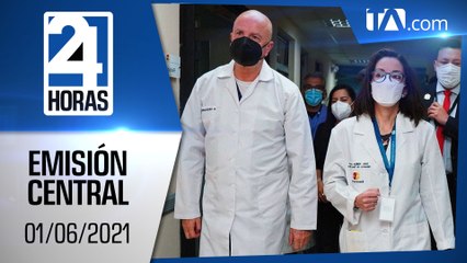 Noticias Ecuador: Noticiero 24 Horas 01/06/2021 (Emisión Central)