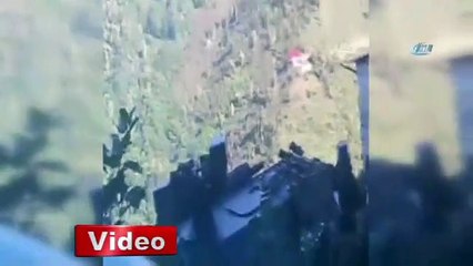 Giresun’da teröristlerle sıcak temas vatandaş kamerasında
