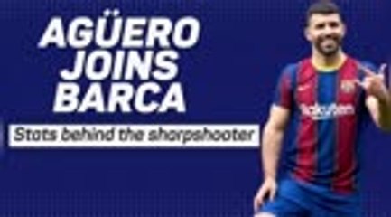 Aguero joins Barca - the stats behind the sharpshooter