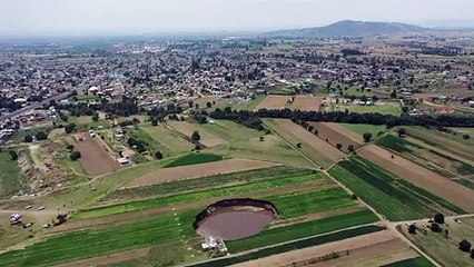 Gigantic sinkhole appears in central Mexico