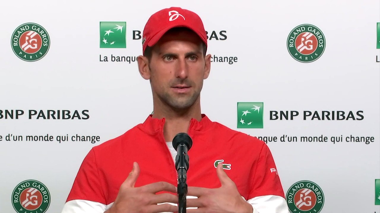 Roland-Garros 2021 - Novak Djokovic : "I support Naomi Osaka. I think she was very brave to do that