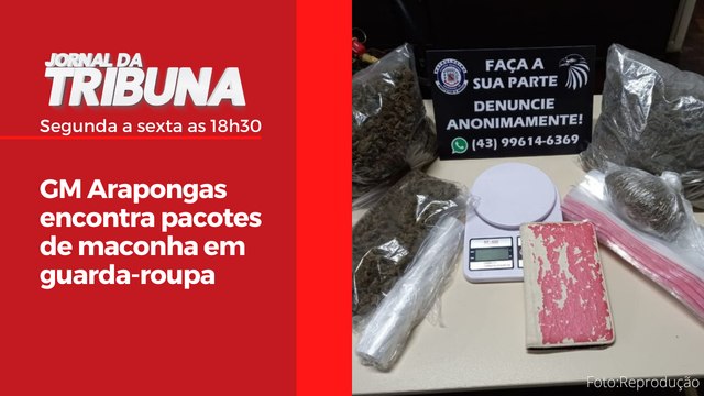 GM Arapongas encontra pacotes de maconha em guarda-roupa