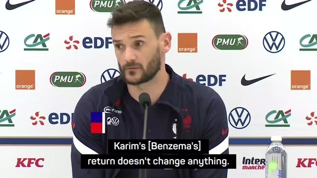 Benzema's return does not guarantee success for France - Lloris