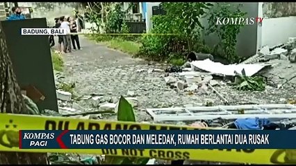 Rumah Hancur Akibat Ledakan Gas, 2 WNA Penghuni Rumah Alami Luka Bakar