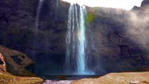 Slow Motion Icelandic Waterfall